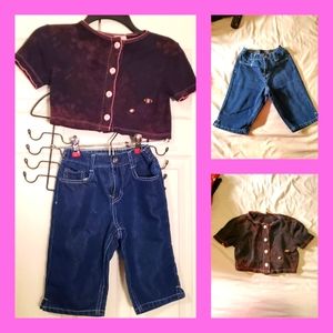 *Vntg* ROUTE 66 tie dye top & shorts 2pc set sz 6
